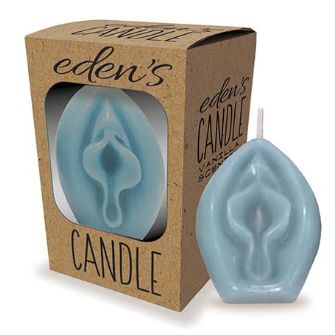 Eden's Vagina Candle - Vanilla, Color: Blue
