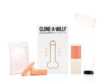 Clone-A-Willy &amp; Balls Kit, Color: Light Skin Tone