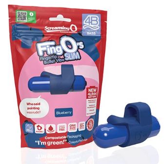 Screaming O 4B FingO Slim, Color: Blueberry
