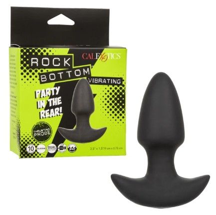 Rock Bottom™ Vibrating Thrusting Probe, Color: Black