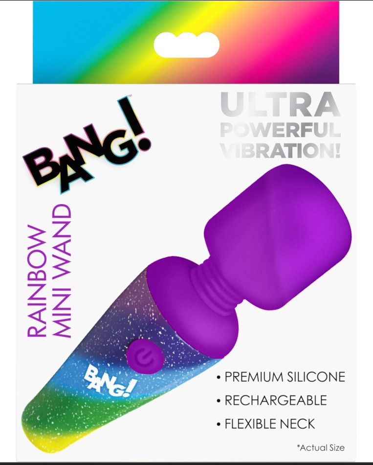 Bang! Rainbow Mini Wand, Color: Rainbow