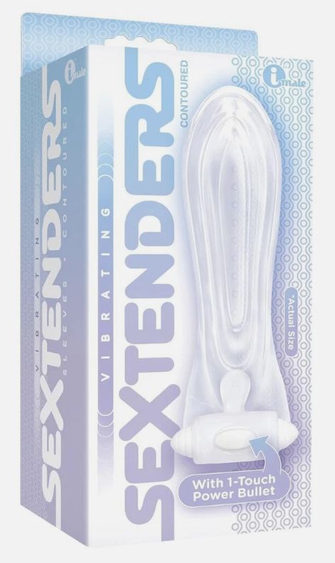 The 9's Vibrating Sextenders Contoured Sleeve, Variation1: Vibrating