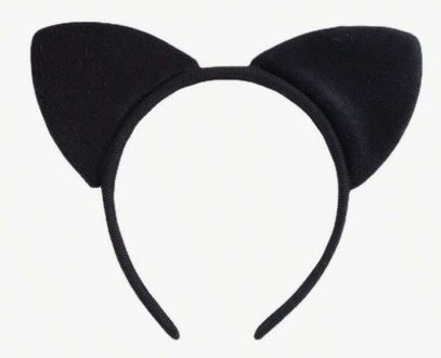 Cat Ear Headband, Color: Black