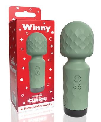 Screaming O Cuties Winny Vibrating Mini Wand, Color: Sage Green