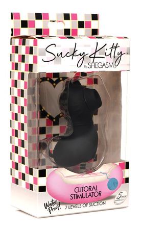 Inmi Shegasm Sucky Kitty Clitoral Stimulator - Black