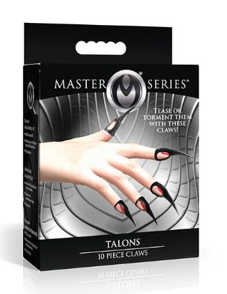 Master Series Talons Sensation Play Rings - 10 pc Set, Black