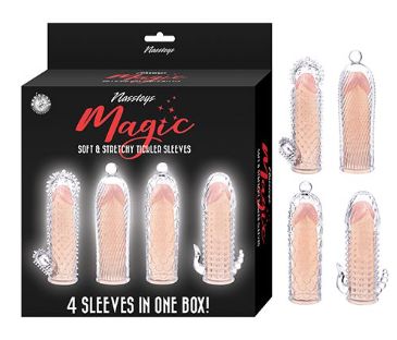 Magic Soft &amp; Stretchy Tickler Sleeves - Clear