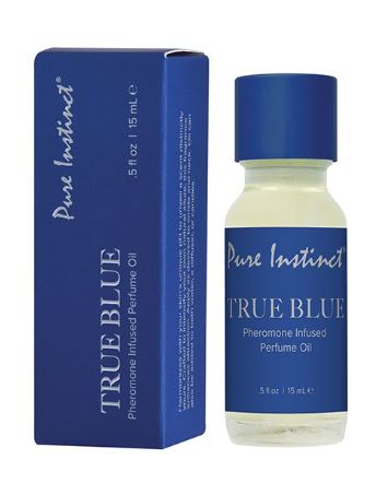 Pure Instinct Pheromone Perfume Oil w/Dripper - 15 ml True Blue