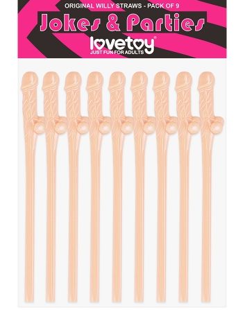 Original Willy Straws Straws Flesh, Color: Flesh