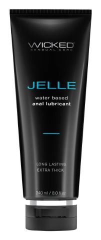 Wicked Sensual Care Jelle Water Based Anal Lubricant, Size: 8oz