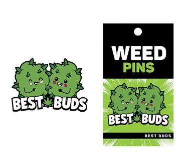 Wood Rocket Weed Best Buds Pin - Green