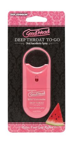 GoodHead Deep Throat Spray To-Go .33 fl oz Watermelon, Flavor: Watermelon, Size: .33 fl oz