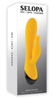 Selopa Buzzz Bunny Rabbit Vibrator - Yellow/Black