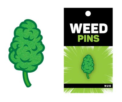 Wood Rocket Weed Nug Pin - Green
