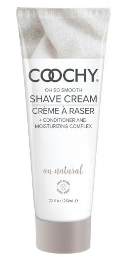 COOCHY Shave Cream All Natural, Size: 7.2oz