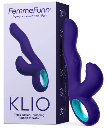 Femme Funn Klio Triple Action Rabbit, Color: Dark Purple