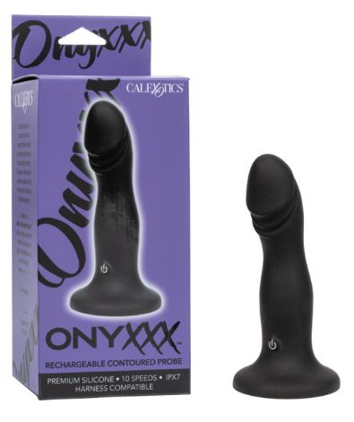 Onyxxx™ Rechargeable Contoured Probe, Color: Black