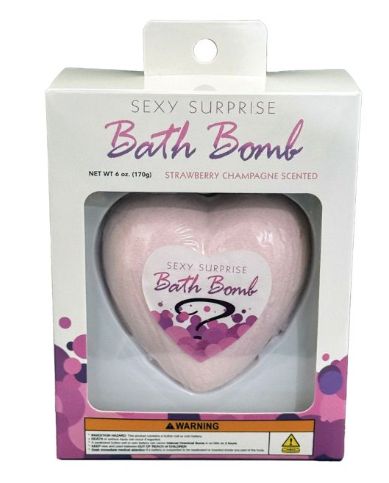 Sexy Surprise Bath Bomb, Flavor: Strawberry &amp; Champagne