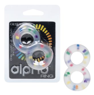 Alpha™ Liquid Silicone Crazy 8® Party Ring, Color: Multi Color