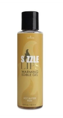 Sizzle Lips Warming Gel Bottle Butter Rum, Size: 4.2oz