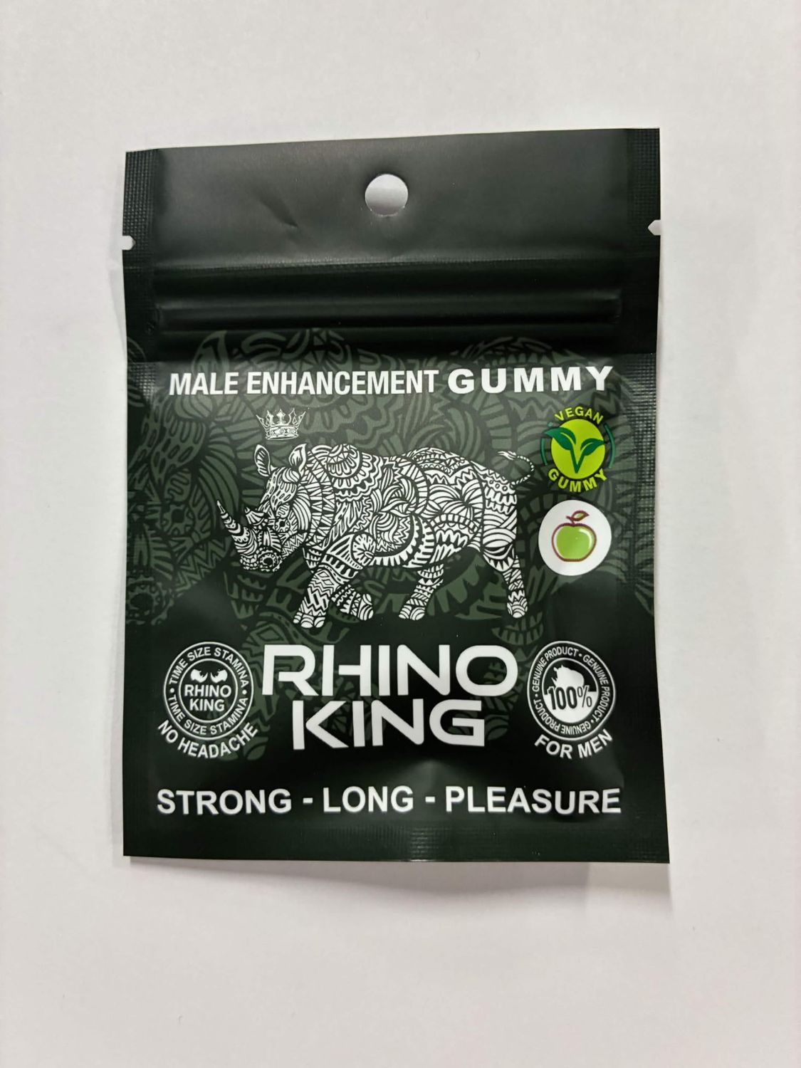 Rhino King Gummy, Flavor: Apple