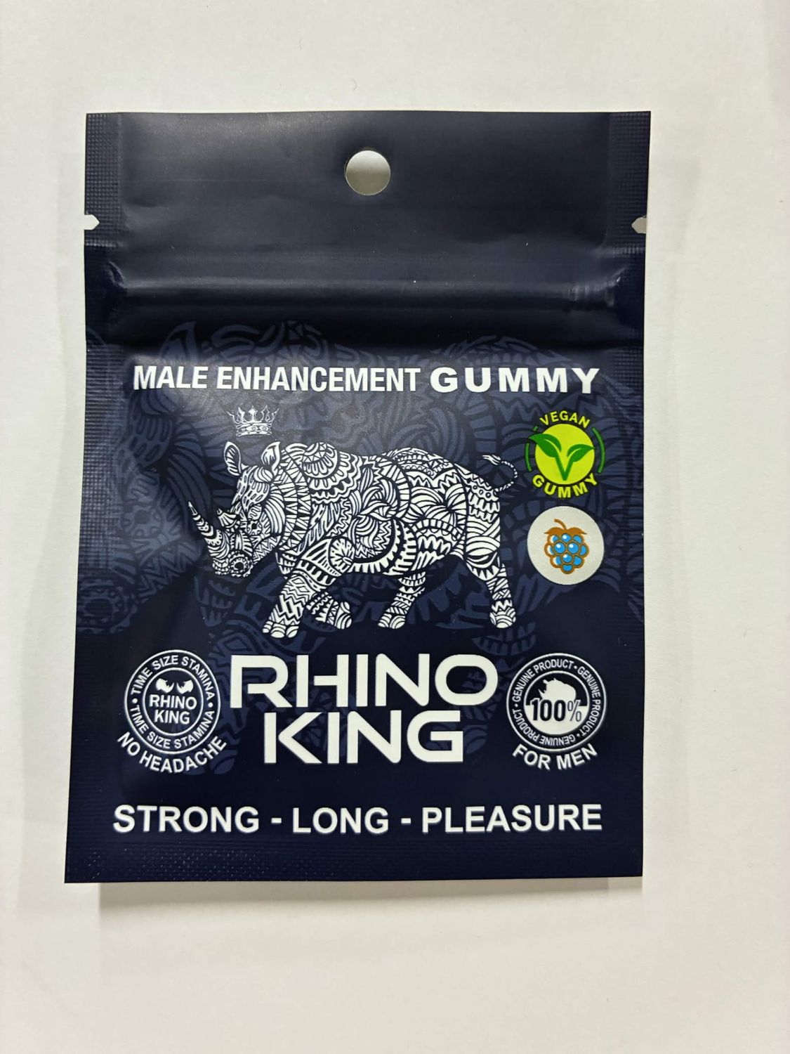 Rhino King Gummy Grape, Flavor: Grape