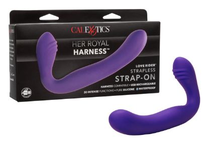 Her Royal Harness™ Love Rider® Strapless Strap-On, Color: Purple