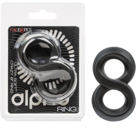 Alpha™ Ultra-Soft™ Crazy 8® Ring, Color: Black