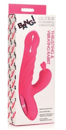 Bang! 10X Thrusting &amp; Vibrating Rabbit - Pink