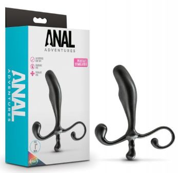 Blush Anal Adventures Prostate Stimulator, Color: Black