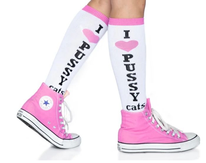 Pussycat Knee High Socks