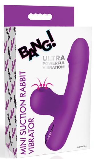 Bang! Mini Suction Rabbit Vibrator - Purple