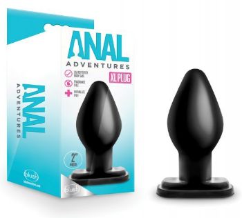 Blush Anal Adventures XL Plug, Color: Black