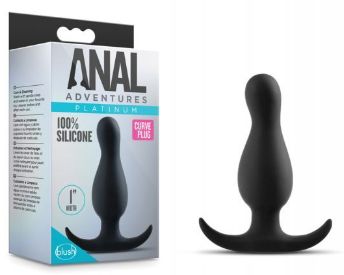 Blush Anal Adventures Curve Plug, Color: Black