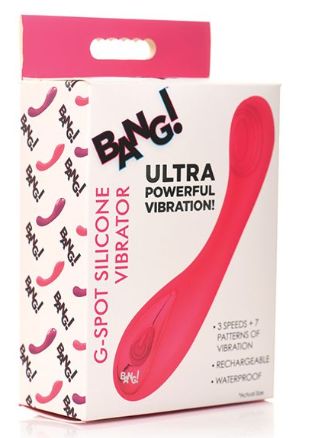 Bang! G-Spot Silicone Vibrator, Color: Pink