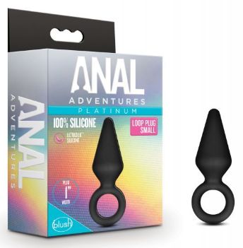 Blush Anal Adventures Platinum Silicone Loop Plug, Size: Small