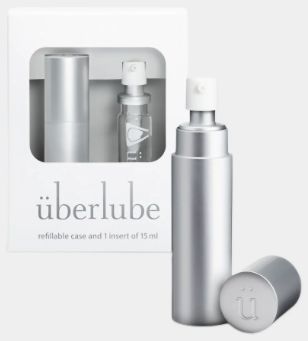Uber Lube Refillable Case &amp; 1, Color: Silver