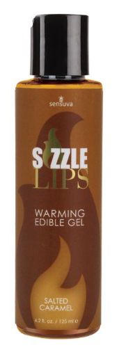 Sizzle Lips Warming Gel Bottle Salted Caramel, Size: 4.2oz