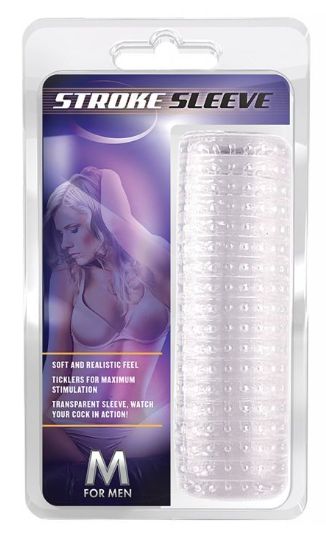 Blush M for Men Stroke Sleeve - Clear