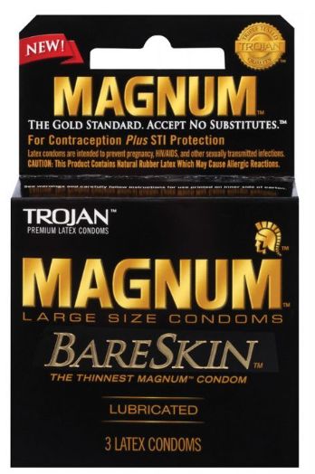 Trojan Magnum Bareskin Condoms -, Size: 3 Pack
