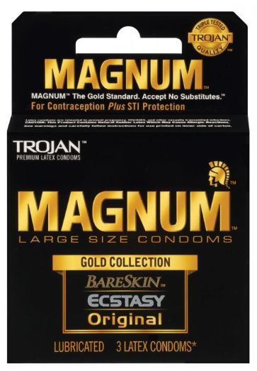 Trojan Magnum Gold Collection, Size: 3 Pack