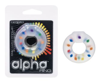 Alpha™ Liquid Silicone Optimum Party Ring, Color: Multi Color