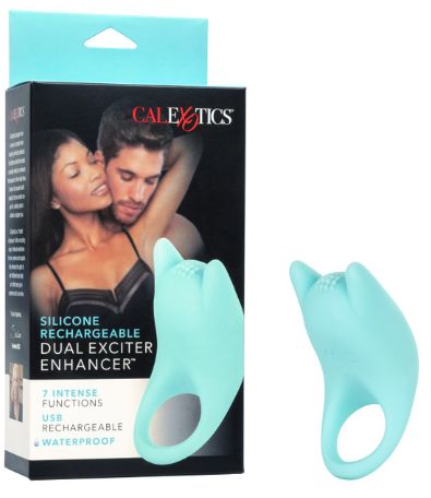 Silicone Rechargeable Dual Exciter Enhancer™, Color: Blue