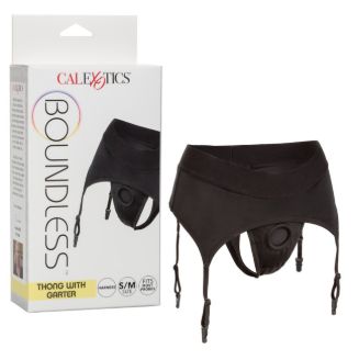 Boundless® Thong with Garter, Size: S/M
