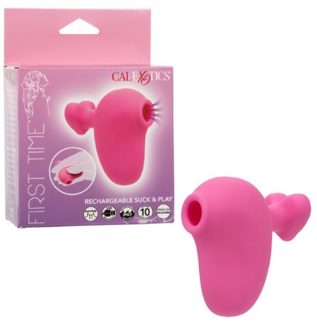 First Time® Rechargeable Suck &amp; Play, Color: Pink
