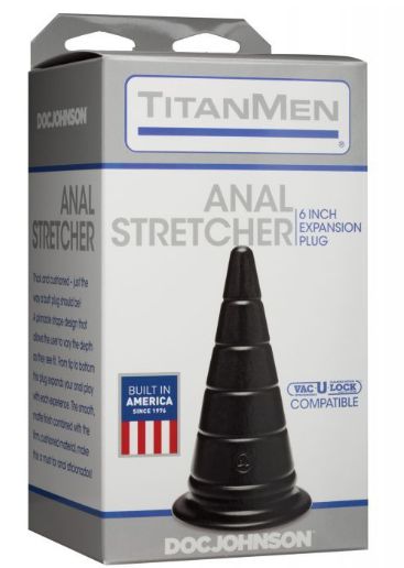Titanmen 6" Anal Stretcher - Black