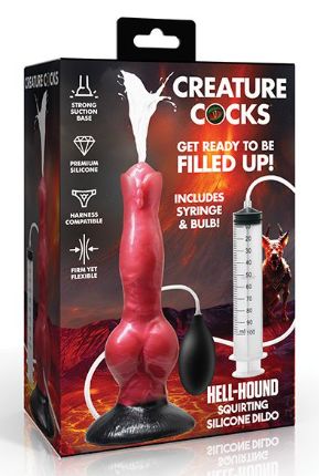 Creature Cocks Hell Hound Squirting Dildo