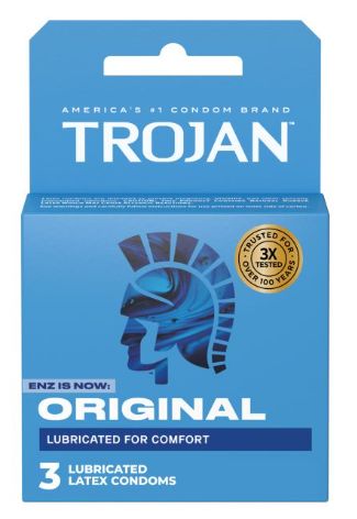 Trojan Enz Lubricated Condoms, Size: 3 Count, Variation1: Lubricated