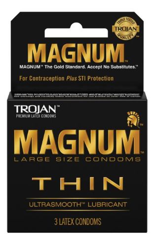 Trojan Magnum Thin Condoms, Size: 3 PCS