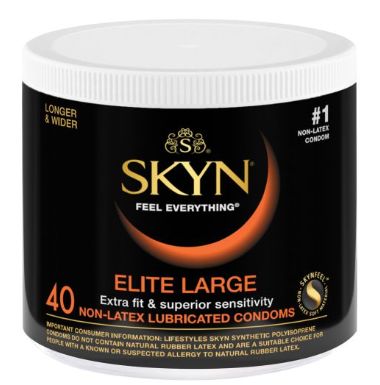 Lifestyles SKYN Elite Large Condoms, Size: SINGLES